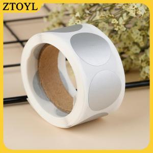 ZTOYL  300 cái Vòng bạc scratchs Off Stickers 1 inch scratchc Off nhãn Sticker