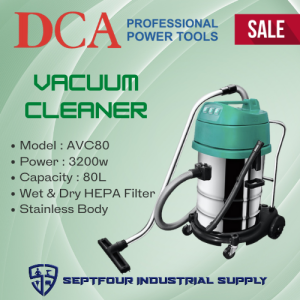 DCA 80Liters 3200w Wet & Dry Vacuum Cleaner AVC80
