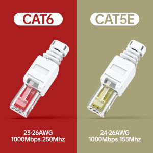 AMPCOM Tool Free RJ45 Connector No Crimp Tool Less UTP 1000Mbps CAT6A CAT6 CAT5E Modular PLug for Stranded Solid Lan Ethernet Cable Conector Rj45 Connecteur Rj45 - Lazada