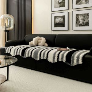 LAIPUSEN ผ้าคลุมโซฟาหรูหราสง่างามมีลวดลายเป็นเอกลักษณ์สำหรับทุกฤดูกาลสวมใส่ได้แบบสากล