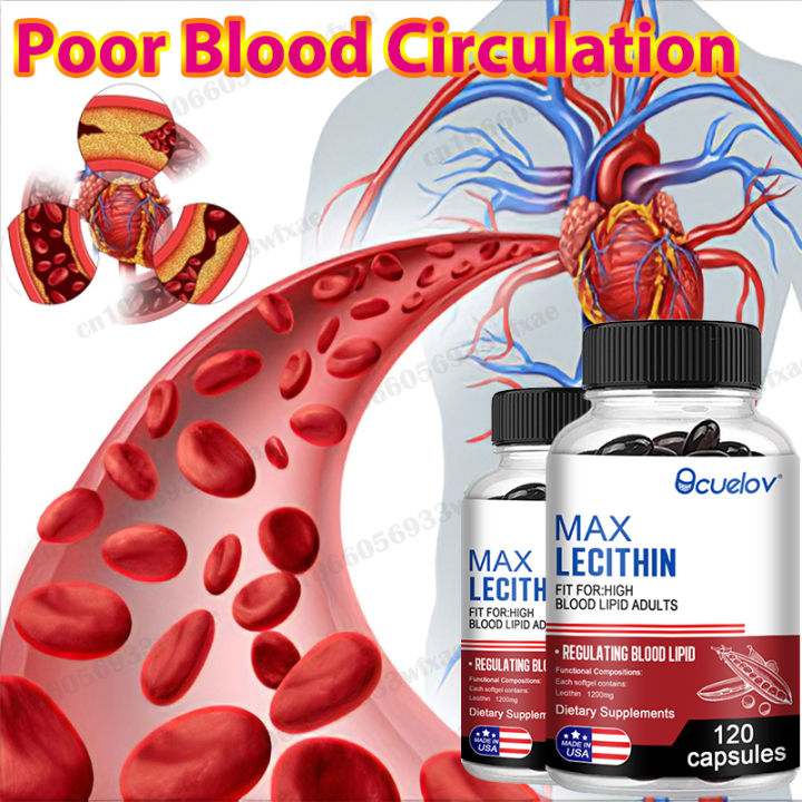 Lecithin Supplement, Lowers Cholesterol, Promotes Cardiovascular Health and Heart Health, Unclogs Blocked Breast Ducts, Supports Cognitive Function and Liver Health