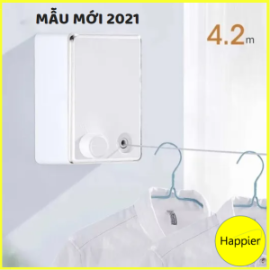 [HCM]Giàn Phơi Đồ Quần Áo Thu Gọn  Thông Minh - Happier