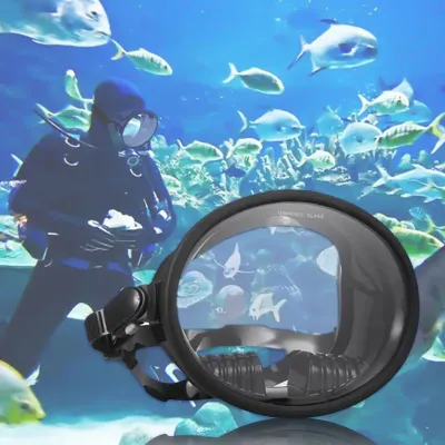 MAS GOODS Professional Snorkeling Set Anti-Fog Silicone tempered glass Diving Mask Original Goggles Anti Leak Snorkel Mask for Adults Scuba Gear Swimming Mask/Snorkel Diving Mask