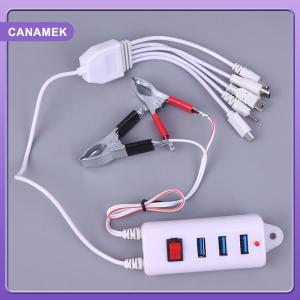 【CANAMEK】 3USB Clip With Switch Charger Mobile Phone Charger USB Interface Universal Battery Mobile Phone Charger