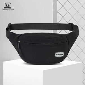 LouisWill Fashion Chest Bag Waist Bag Oxford Cloth Mens Waterproof Sports Bag Large Capacity Casual Bag Messenger Bag Outdoor Fitness Bag Travel Bag Business Bag