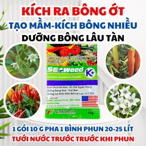 Phân Bón Lá Hữu Cơ Rong Biển 100% An Toàn Nhập Khẩu Mỹ – Seaweed K+ Dưỡng Bông Ra Hoa Ớt Chống Rụng Hoa Trái Non Hiệu Quả