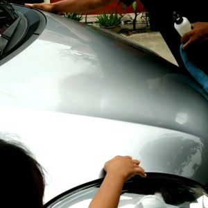pengkilap body motor/mobil instasparkling 250 ml daun talas pelindung cat perawatan motor dof