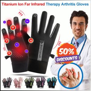 Warm Gloves Technology Fiber Titanium Ion Arthritis Gloves Thin Fleece Lining Padded Far Infrared Treatment