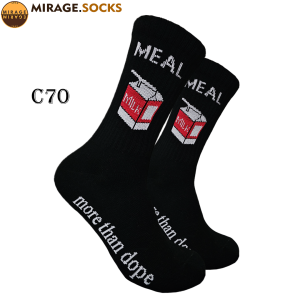 Kaos Kaki Oldschool - Kaos Kaki Skate - MEAL MOR3 TH4N DOPE - 4LAYER BENANG - C70