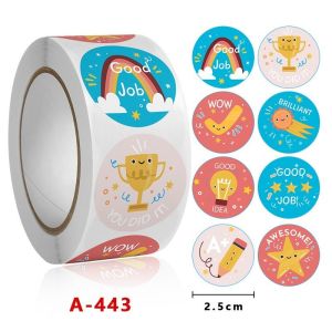500pcs Glitter Star Stickers Reward Sticker for Kids School Teacher Cute Party Decor Business Label