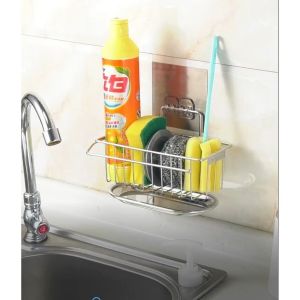 GIÁ KỆ  DÁN TƯỜNG ĐỂ GIẺ RỬA BÁT KÈM KHAY HỨNG NƯỚC INOX 304 CHỐNG RỈ Vuadienmay