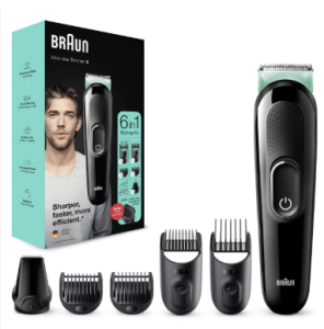 Máy Tông Đơ Cạo Râu Đa Năng Braun 6in1 Máy Cắt Tỉa Lông Mũi Máy Cạo Râu Cạo Khô Và Ướt Sạc Nhanh 5 Phút Nhập Đức Bảo Hành 12 Tháng