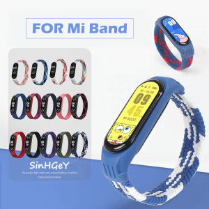 Strap For Xiaomi Mi Band 3/4/5/6 Nylon Woven Solo Loop Mi Sports Strap Replacement Wristband