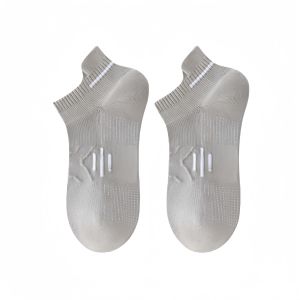 Mens Sports Socks - Anti-Odor Breathable Cotton Quick-Dry Short Socks for Running Marathon Basketball - Durable & Comfortable Design