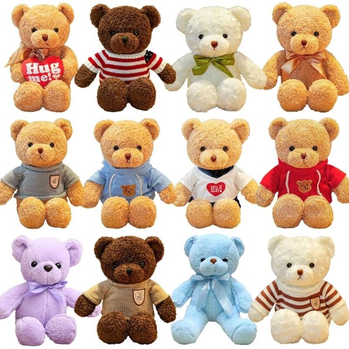 30 40 50 70 100cm 21 Styles Teddy Bear With Sweater Stuffed