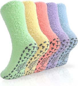TEHOOK  Warm and Cozy Gift for Women  Fluffy Plush Socks  Plush Sleep Slippers Socks  -  Soft and warm fabric