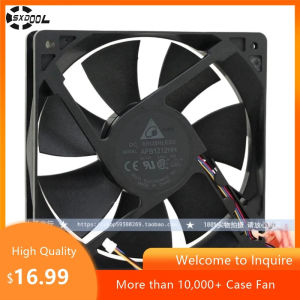 for Delta AFB1212HH 120mm 12025 12V 0.50A 4-Wire PWM Cooling Fan - High Airflow Chassis Fan for CPU/GPU Reliable Performance
