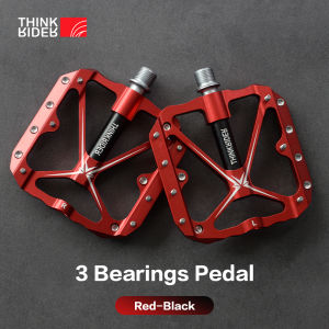 ThinkRider Flat Bike Pedal MTB Road 3 Sealed Bearings Bicycle Pedals Mountain Bike Pedals Wide Platform Accessories Part