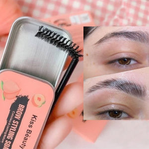 1pcs Eyebrow Styling Gel Brows Wax Sculpt Soap Waterproof Long-Lasting 3D Feathery Wild Brow Styling Easy To Wear Makeup Eyebrow