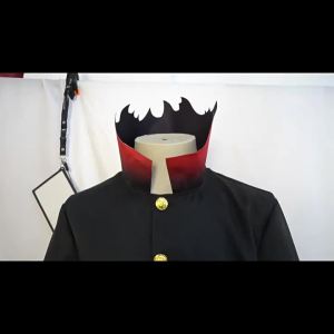 ชุดคอสเพลย์ Ken Takakura Ken Okarun Dandadan ชุดเทอร์โบโหมดยาย เสื้อโค้ทคอสูงสีแดงดำ ชุดปาร์ตี้ฮาโลวีน