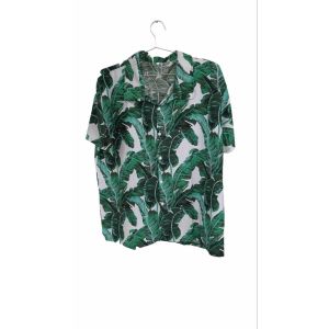 Áó Đi Biển Hoa quả TRAZ áo hawaii hoạ tiết team cặp đôi nhóm gia đình vải đũi lanh mát777