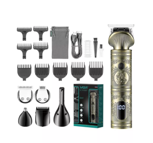ORIGINAL VGR 6in1 V-106 Professional Hair Clipper Hair Cut Mechine Nose Trim 6in1 USB Charging