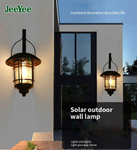 JeeYee Garden Decoration Solar Outdoor Wall Light Solar Gate Light Portabla Lamp Outdoor Waterproof for Garden Courtyard Patio