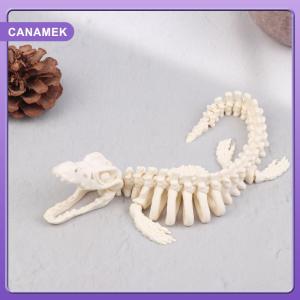 【CANAMEK】 1PCS Realistic Mosasaurus Skeleton Replica Aquarium Decoration Dinosaur Skeleton Model For Fish Tank Decoration
