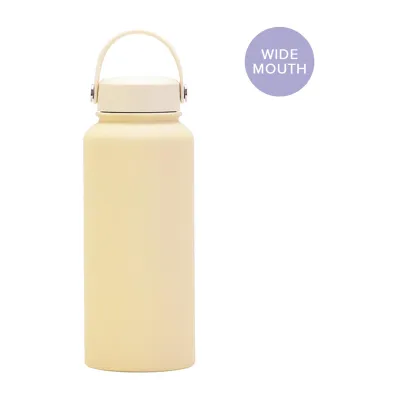 Cubble Thermal Flask 32oz Vacuum Insulated Water Bottle - Wide Mouth Cream