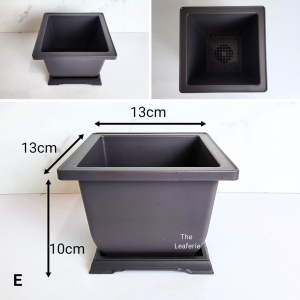 The Leaferie Bonsai rectangular square pots plastic imitation flowerpot flowerpots flower pot planter planters with tray