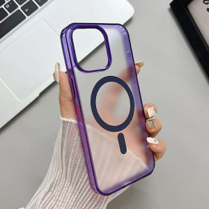 HOCE Luxury Matte Clear Phone Case For iPhone 17 Air 16 15 14 Plus 13 12 Mini 11 16 Pro Max Ultra Thin Magsafe Wireless Charge Cases Acrylic Hard Plastic Cover
