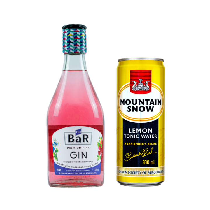 The Bar Gin Pink 335ml + Free Lemon Tonic Water (Liquor) | Lazada PH