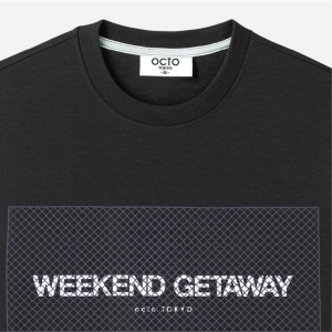 เสื้อยืด octo TOKYO คอกลมแขนสั้น สกรีนลาย Weekend เนื้อผ้า Cotton 100% นุ่มสบาย