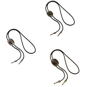 สร้อยคอผูกโบโลหมวกคาวบอยวินเทจพร้อมจี้รูปดาวข้าวสาลีหนัง PU แฟชั่นเน็กไทสำหรับผู้ชายและผู้หญิง