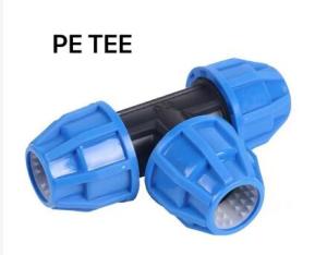 PER PCS PE Compression Fittings for pe and pvc pipes 1/2" 3/4" 1" elbow tee coupling adapter plug
