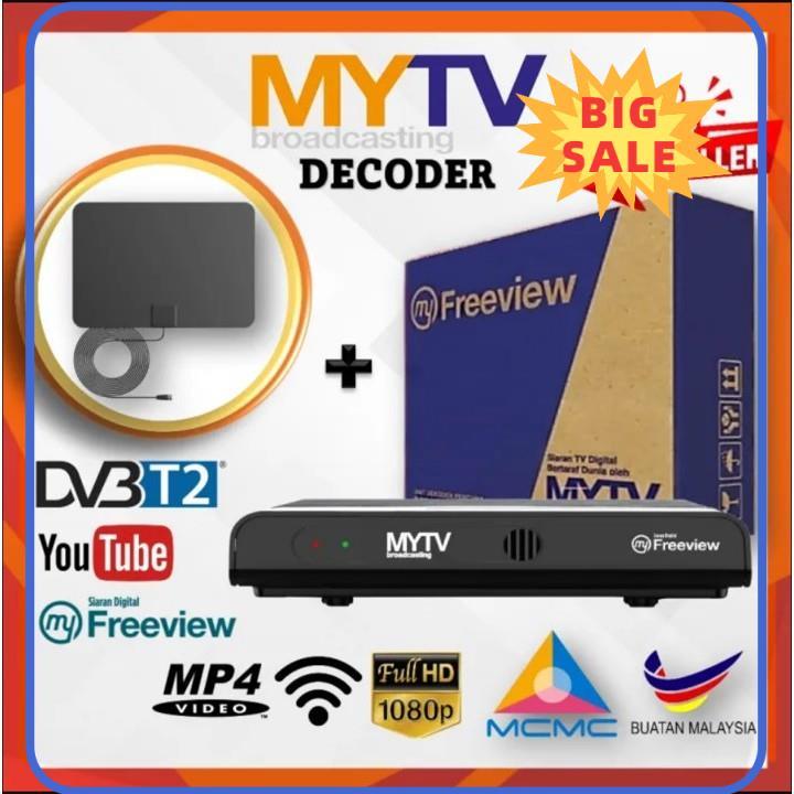 ⭐ [100% ORIGINAL] ⭐ WHOLESALE ORIGINAL MYTV DECODER DVBT2 Dekoder Box ...