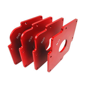 แม่แบบการวางตำแหน่งโค้งสำหรับงานไม้ งานกัดไม้ไฟฟ้าแบบกลับด้าน R โค้ง แม่แบบมุมกึ่งกลม เครื่องมืองานไม้ #