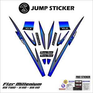Stiker striping F1ZR millenium - ss two - y110 - s110 grafis variasi 11