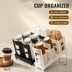 The joy of home Paper Cup Holder Desktop Cup Dispenser Detachable Versatile Space-saving Storage Rack Home Kitchen Cafe Office