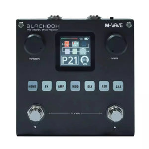 M-VAVE Blackbox Guitar / Bass AMP Modeler Multi Effects Processor Rechargeable for Electric Guitar Bass