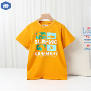 Áo thun ngắn tay bé trai AKL 25-45kg áo thun cotton bé trai size đại hàng Quảng Châu cao cấp
