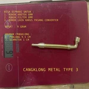 PIPA POPEYE MINI CANGKLONG BAHAN METAL UNTUK TEMBAKAU / 8MM KERAJINAN UMUM