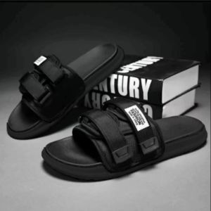 Sandal Slip Men & Women Fash Trendy Black