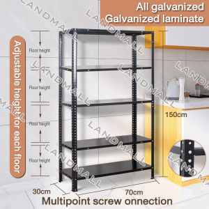 ALL METAL RACK SHELF 5 Tiers 4 Tiers Steel Shelf Kitchen Organizers Metal Rack Cold-rolled Steel Layer Shelving Storage Shelf Metal Shelf