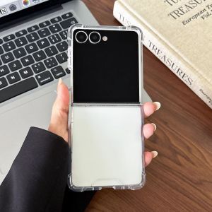 Slim PC Transparent Bumper Phone Case For Samsung Galaxy Z Fold Flip 8 7 6 5 4 3 2 Anti-fall Shockproof Acrylic Hard Back Cover