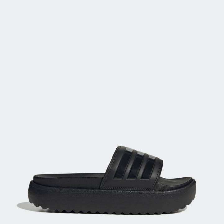 Adidas slides 2025 women black