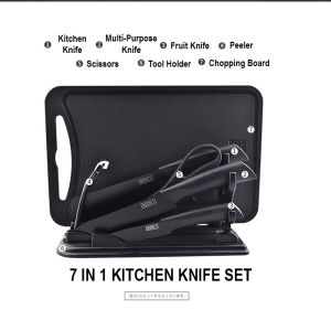 7 in 1 Stainless Steel Kitchen Knife Set German Technology High Carbon Stainless Steel Kitchen Cooking Knives