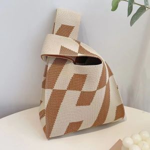 Tote Bag Rajutan kasual Tas Makan Siang/Tas rajutan berkualitas /Tas Wanita Unik Karakter Lucu Murah