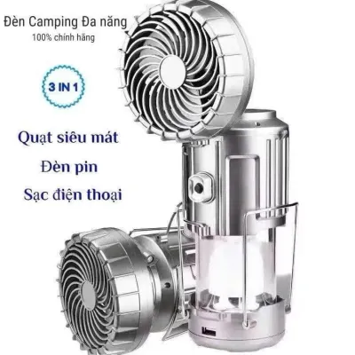 Đèn Năng Lượng Mặt Trời 3IN1 Kèm Quạt GSH-9299 Cầm Tay Sử Dụng Pin Tiện Dụng