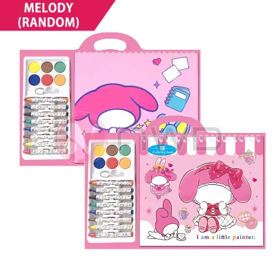 《 𝗔𝗥𝗧𝗜𝗦𝗧𝗜𝗖 𝗕𝗘𝗚𝗜𝗡𝗡𝗜𝗡𝗚𝗦 》 Kids Coloring Book Set Gouache Crayon Painting Book Buku Mewarna 儿童填色本 NWD